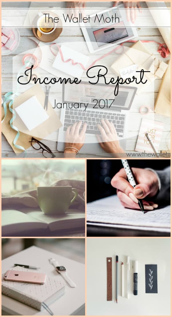 Monthly Income Report & Blog Growth - January 2017 - The Wallet Moth