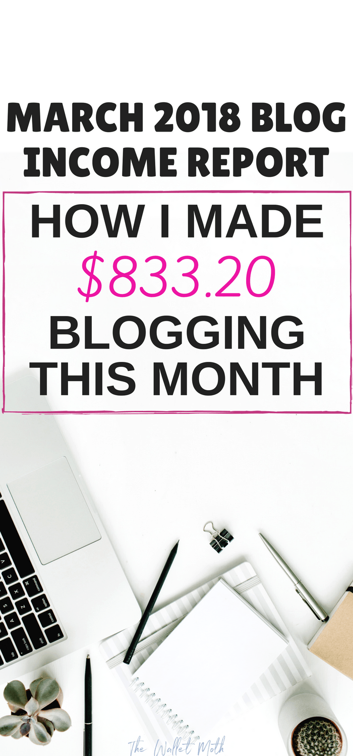 My March blog income report. Find out how I made money blogging this month and boosted my blog traffic. Every tip you need to know on how to make money online with your blog!