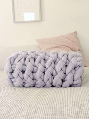 How to make a chunky knit blanket