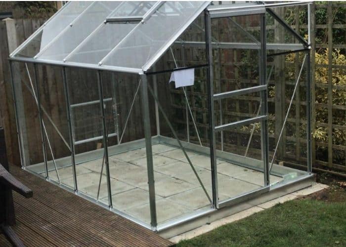 Green house for growing vegetables.