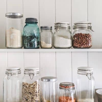 Storage jars are a great kitchen organization ideas