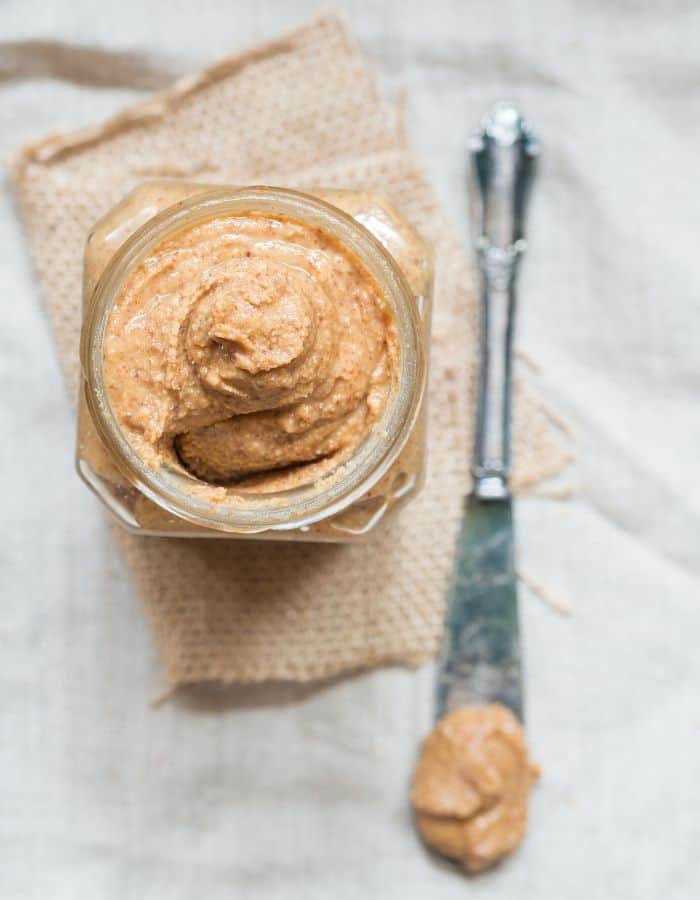 Making homemade almond butter