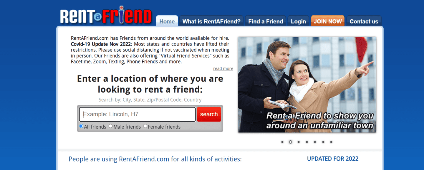 Get paid to be an online friend on RentaFriend.com